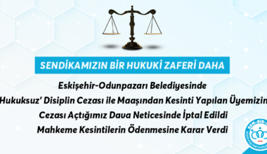 Odunpazarı Belediyesindeki Hukuksuzluk Çabalarımız Neticesinde Son Buldu