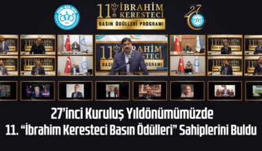 Bem-Bir-Sen 27 Yaşında Kutlu Olsun. 11. İbrahim Keresteci Basın Ödülleri Sahiplerini Buldu
