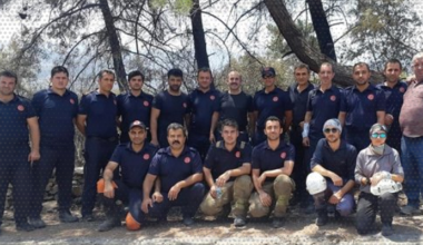 ORMAN YANGINLARINDA ÇALIŞANIN YANINDA BEM-BİR-SEN