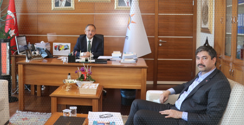 Genel Başkanımız Levent Uslu, Mehmet Özhaseki’yi Ziyaret Etti