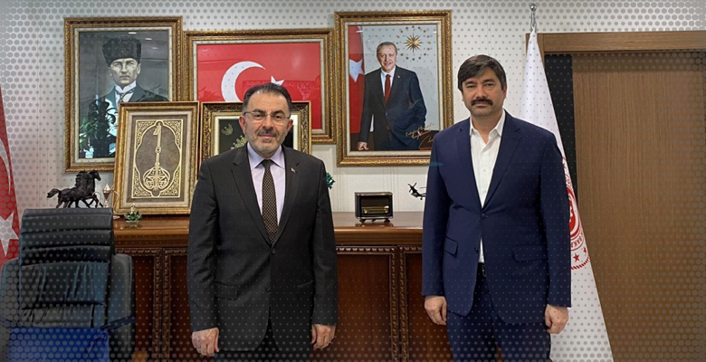 Genel Başkanımız Levent Uslu, T.C. ÇSGB Yardımcısı Opr. Dr. Ertuğrul Soysal’ı Ziyaret Etti.