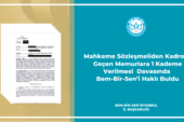 KADEME İLERLEME DAVALARI SONUÇLANMAYA BAŞLADI