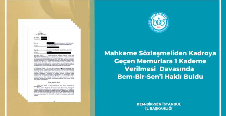 KADEME İLERLEME DAVALARI SONUÇLANMAYA BAŞLADI