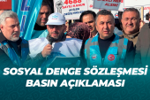 SOSYAL DENGE SÖZLEŞMESİ BASIN AÇIKLAMASI