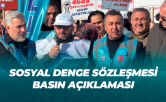 SOSYAL DENGE SÖZLEŞMESİ BASIN AÇIKLAMASI SOSYAL DENGE SÖZLEŞMESİ BASIN AÇIKLAMASI