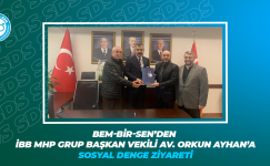 BEM-BİR-SEN’DEN İBB MHP GRUP BAŞKAN VEKİLİ ORKUN AYHAN’A SOSYAL DENGE ZİYARETİ BEM-BİR-SEN’DEN İBB MHP GRUP BAŞKAN VEKİLİ ORKUN AYHAN’A SOSYAL DENGE ZİYARETİ