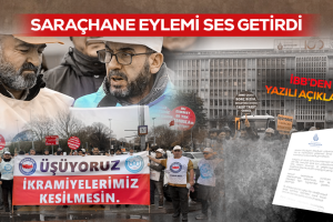 BEM-BİR-SEN’İN SARAÇHANE EYLEMİ SES GETİRDİ